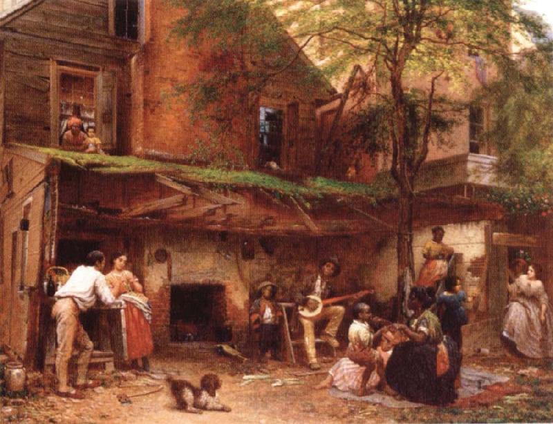 Eastman Johnson Negro life at the South France oil painting art